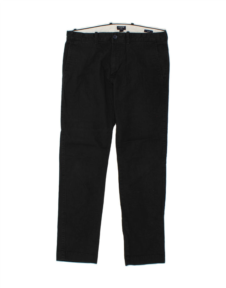 J. CREW Slim Chino-Hose für Herren, W32, L30, schwarze Baumwolle