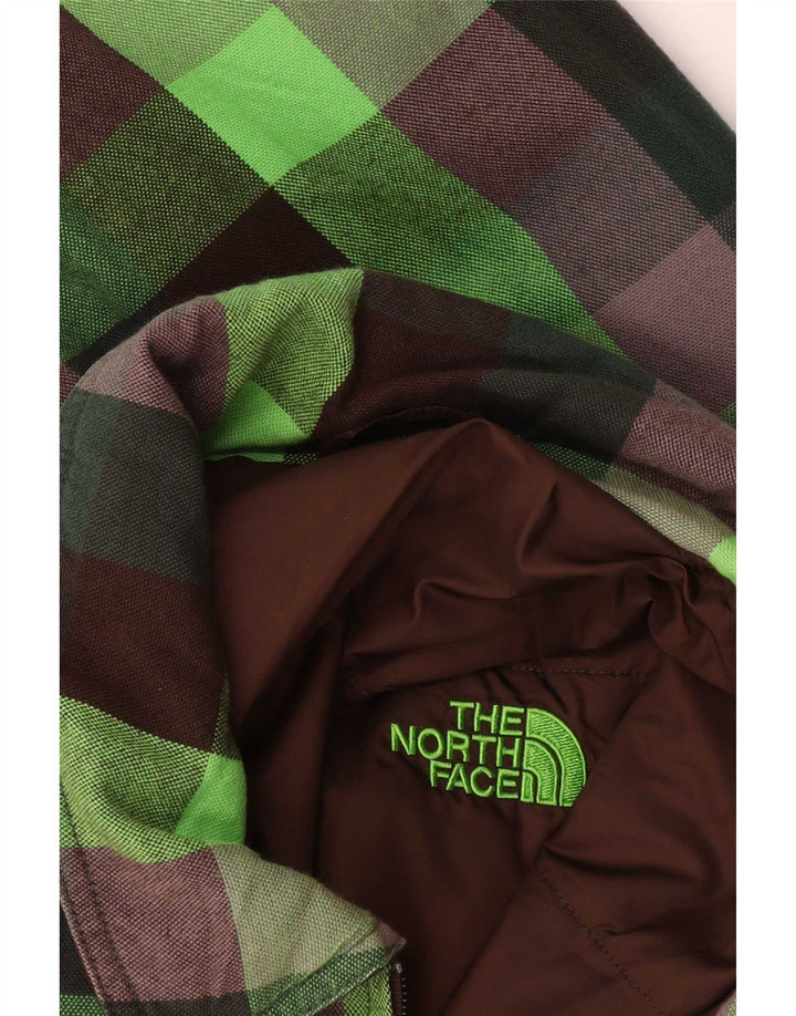 The North Face Herren Bomberjacke UK 38 Mittelgrün kariert