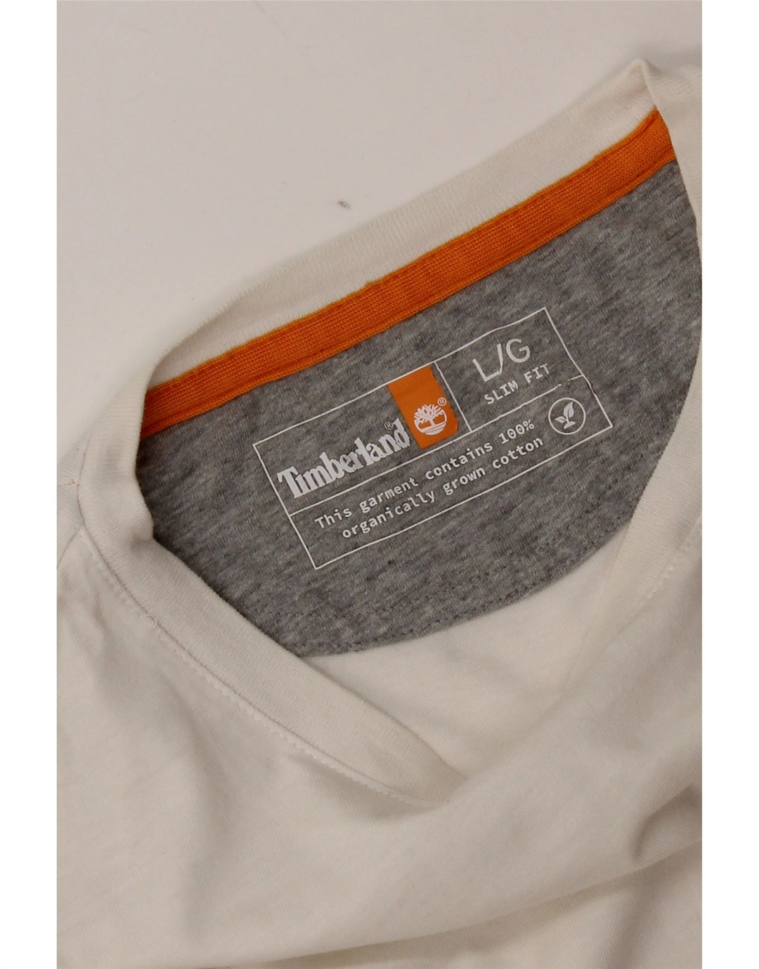 Timberland Herren Slim Fit T-Shirt Top Große weiße Baumwolle