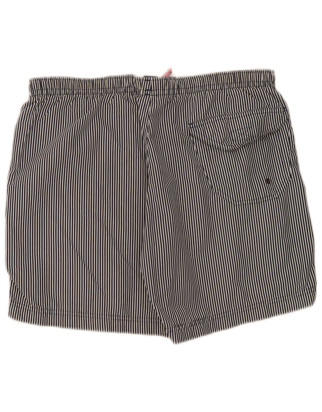 Jeckerson Herren-Badeshorts, groß, marineblau, Nadelstreifen, Polyester