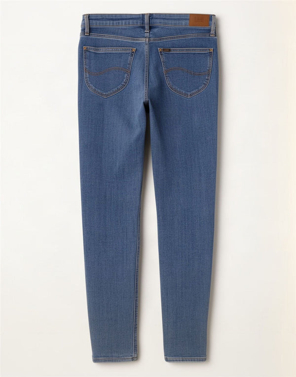 Lee Damen Scarlett Skinny Jeans W31 L28 Blaue Baumwolle