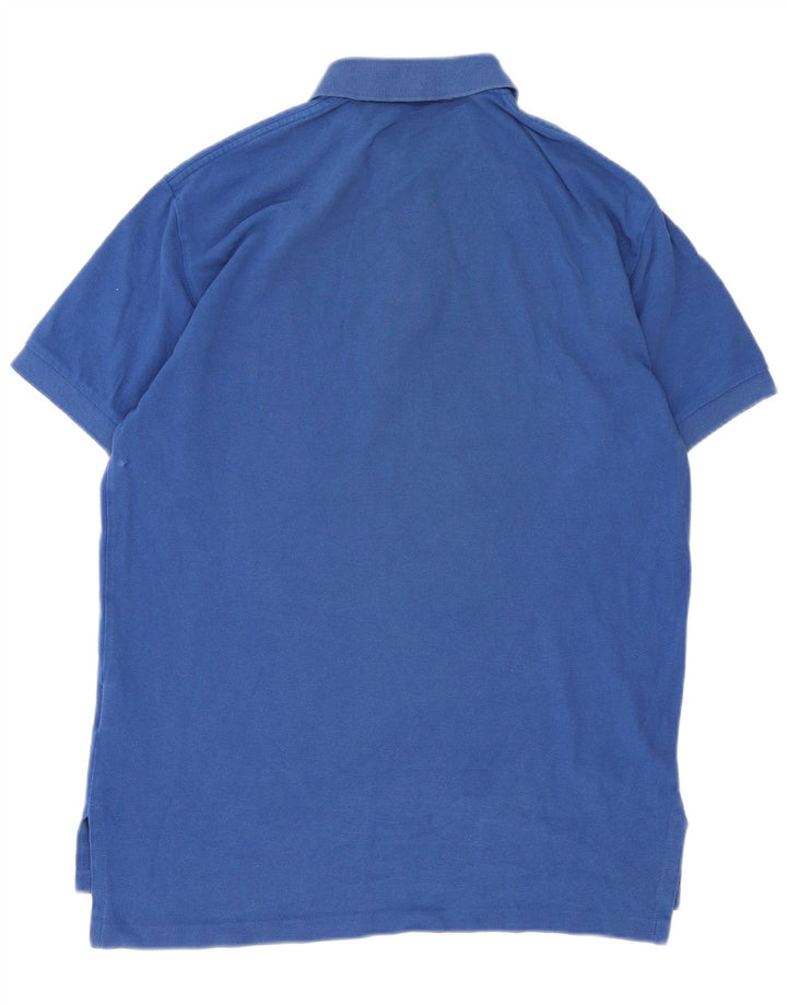 Polo Ralph Lauren Herren-Poloshirt aus mittelblauer Baumwolle