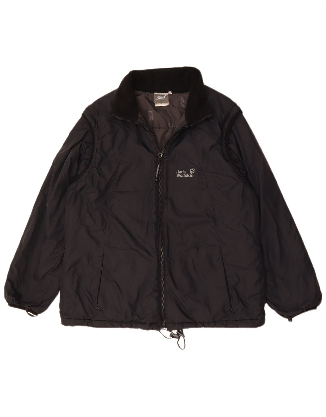 Jack Wolfskin Damen Liner Windjacke UK 18 XL Schwarz Polyamid