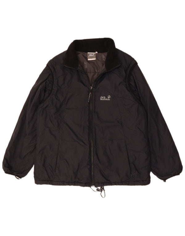 Jack Wolfskin Damen Liner Windjacke UK 18 XL Schwarz Polyamid