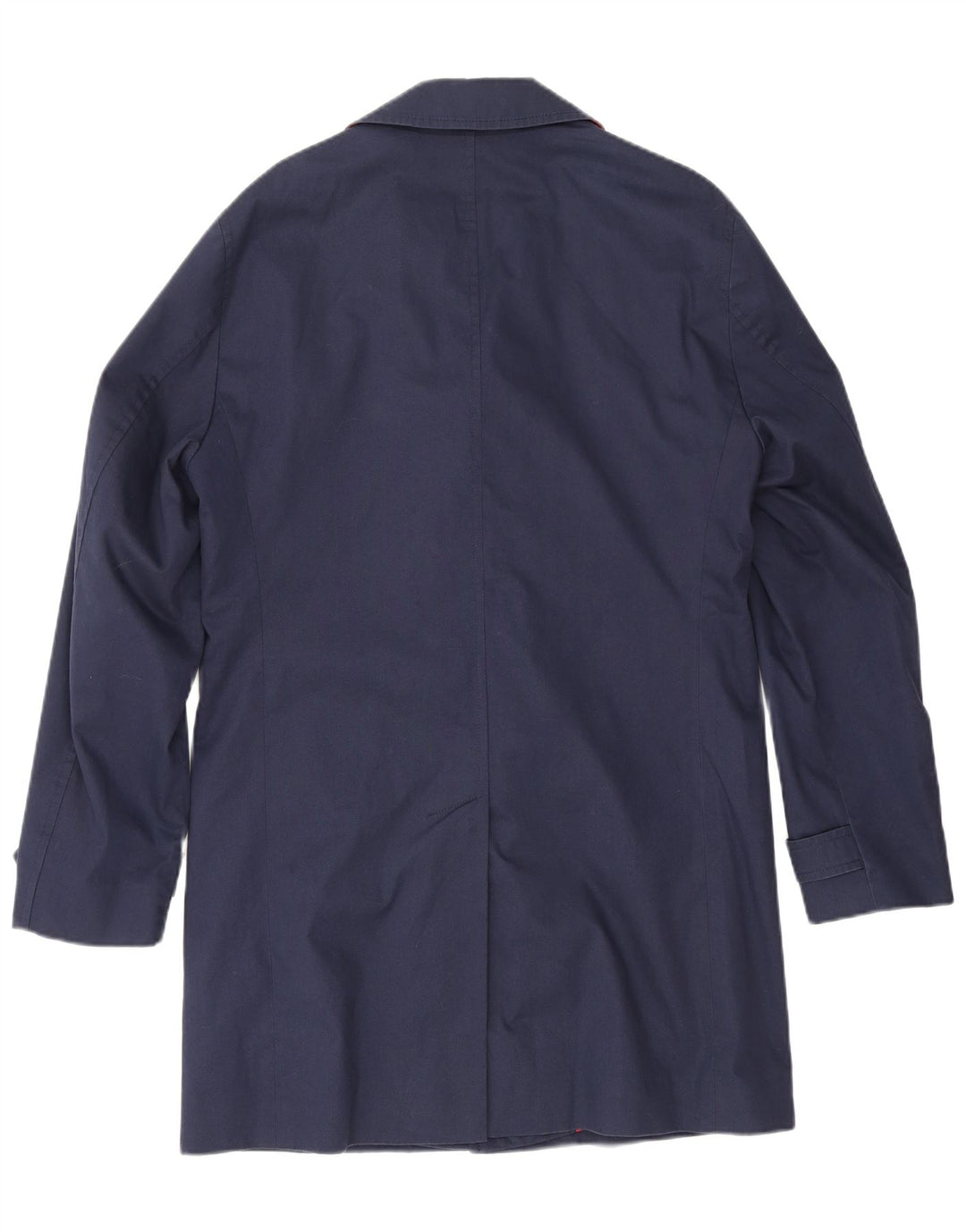 Maßgeschneiderter Herrenmantel von Tommy Hilfiger, IT 48, mittelmarineblaue Baumwolle