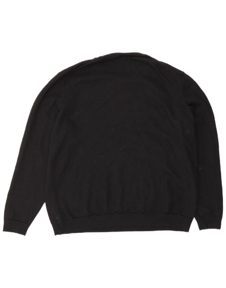 Hugo Boss Herren-Pullover mit Rundhalsausschnitt, Mittelschwarz