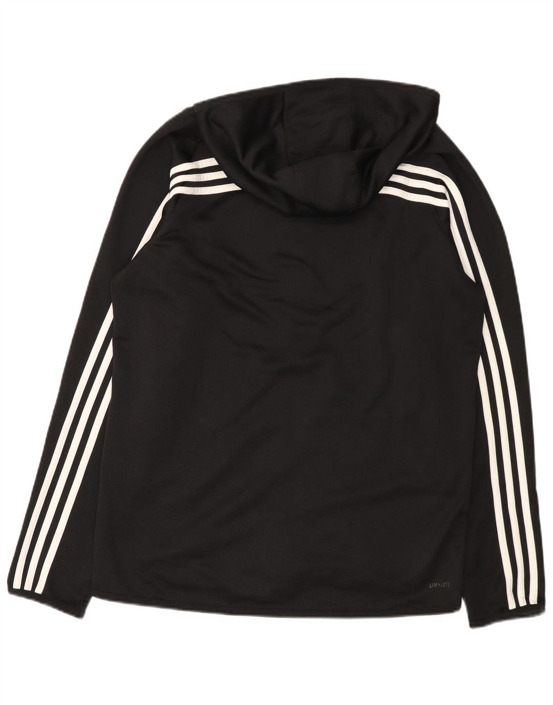 Adidas Herren Climalite Zip Hoodie Pullover Großes schwarzes Polyester