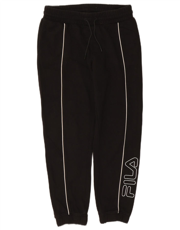 FILA Herren-Trainingsanzughose mit Grafik, mittelschwarz, Baumwolle