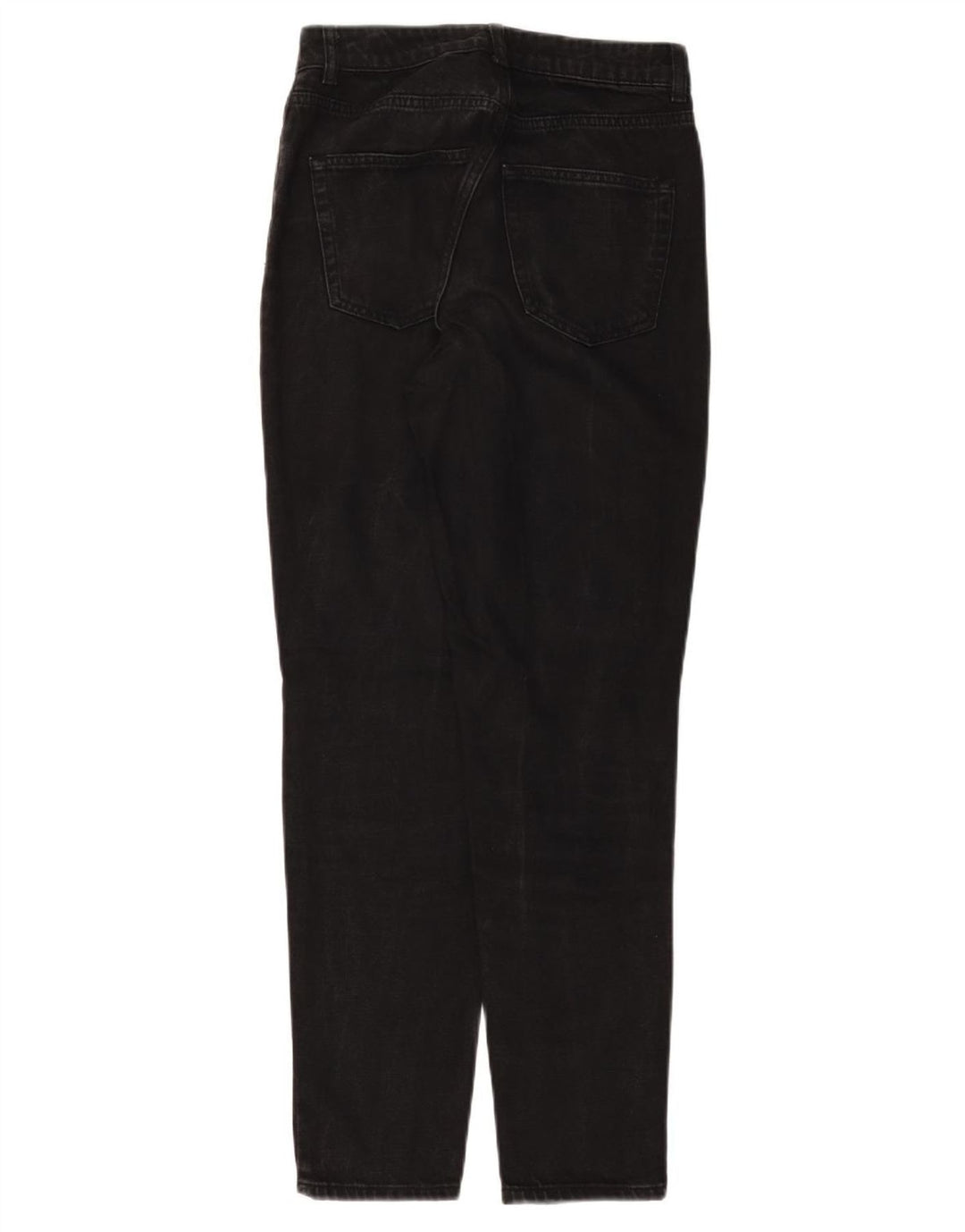 TOPSHOP Damen Mom Tapered Jeans W25 L29 Schwarze Baumwolle