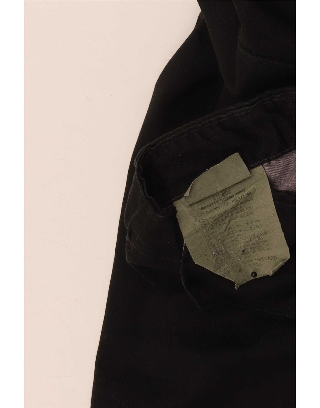 Vintage Damen Regular Cargo Hose Klein W28 L30 Schwarze Baumwolle
