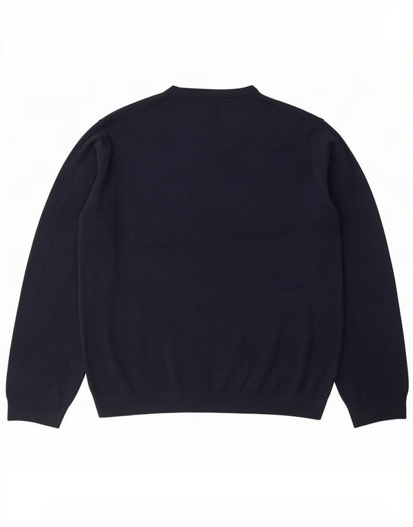 Marks & Spencer Herren-Pullover, reguläre Passform, V-Ausschnitt, 2XL, Marineblau