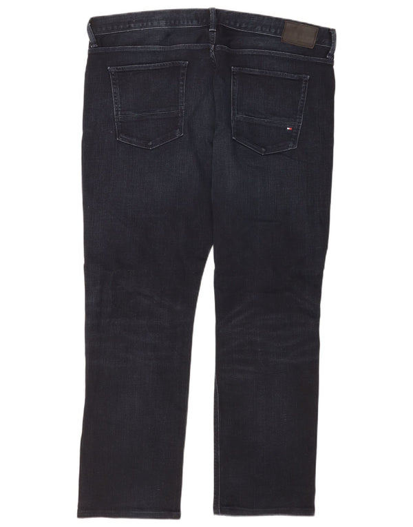 Tommy Hilfiger Mens Denton Straight Jeans W38 L32 Navy Blue Cotton