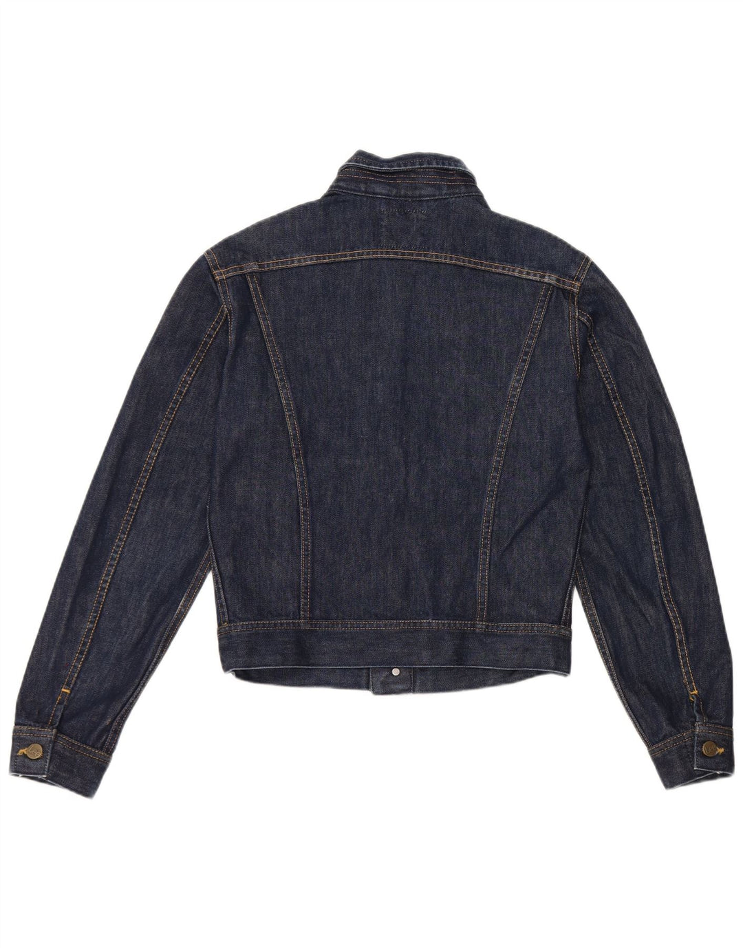 Lee Womens Crop Denim Jacke UK 12 Medium Marineblau Baumwolle