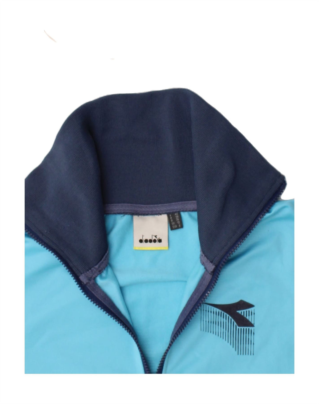 DIADORA Womens Tracksuit Top Jacket UK 10 Small Blue Colourblock Polyester Vintage Diadora and Second-Hand Diadora from Messina Hembry 