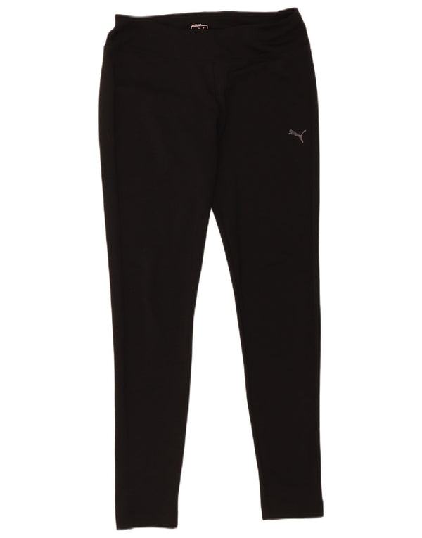 Puma Damen Leggings UK 12 Medium Schwarz Polyester