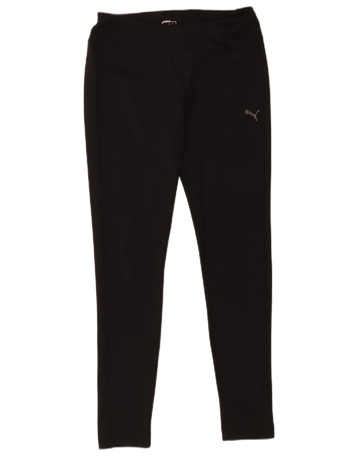 Puma Damen Leggings UK 12 Medium Schwarz Polyester