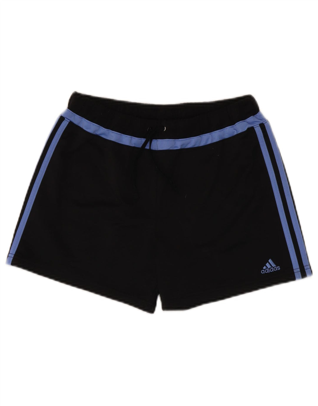ADIDAS Damen Sportshorts UK 10 Small Schwarz Polyester