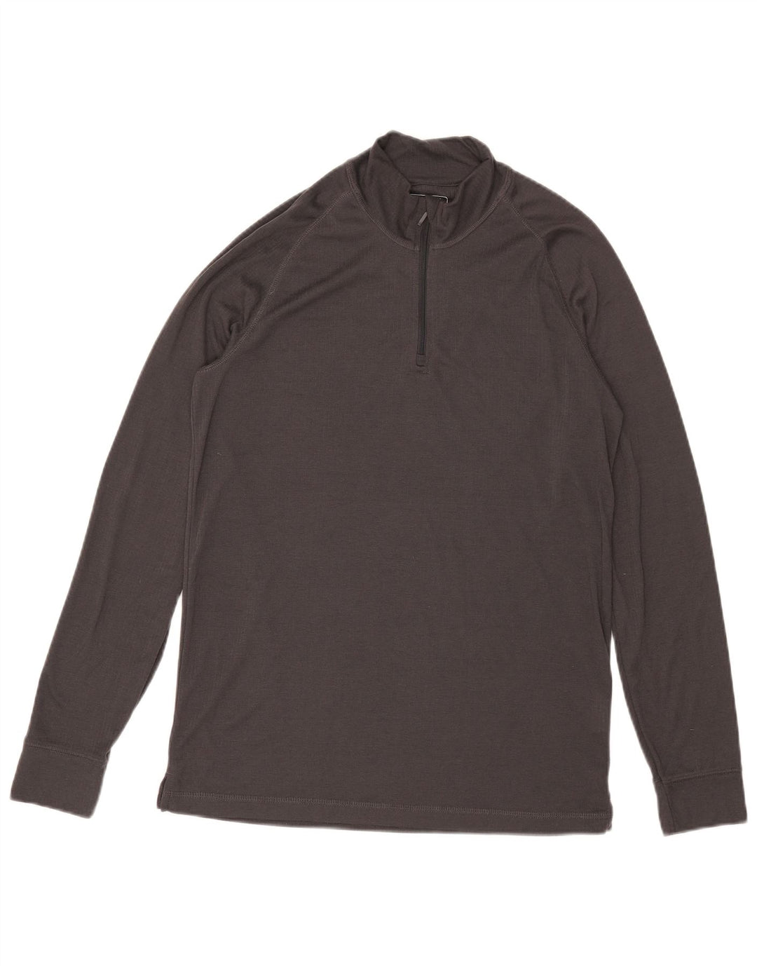 Mountain Warehouse Herren-Pullover-Trainingsoberteil mit Reißverschluss am Hals, Größe L, Grau