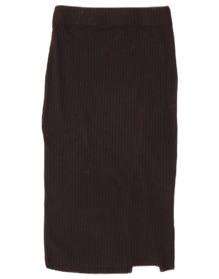 Zara Damen Strick-Midirock, Größe S, W26, Schwarz