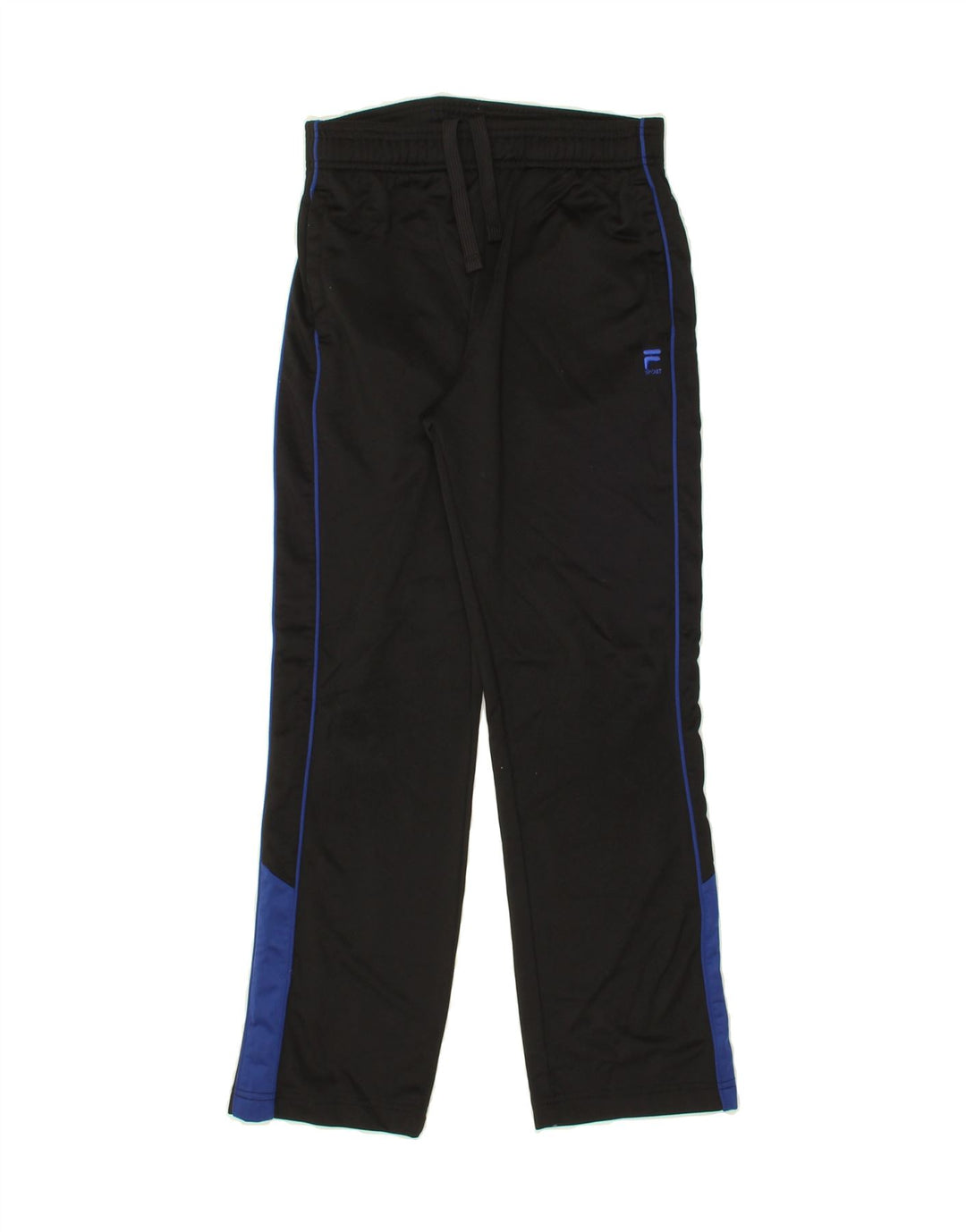FILA Boys Tracksuit Trousers 10-11 Years Medium Black Colourblock Vintage Fila and Second-Hand Fila from Messina Hembry 