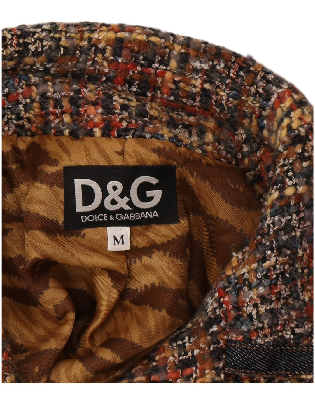 DOLCE & GABBANA Damen Blazer Jacke UK 12 Mittel Mehrfarbig gefleckt