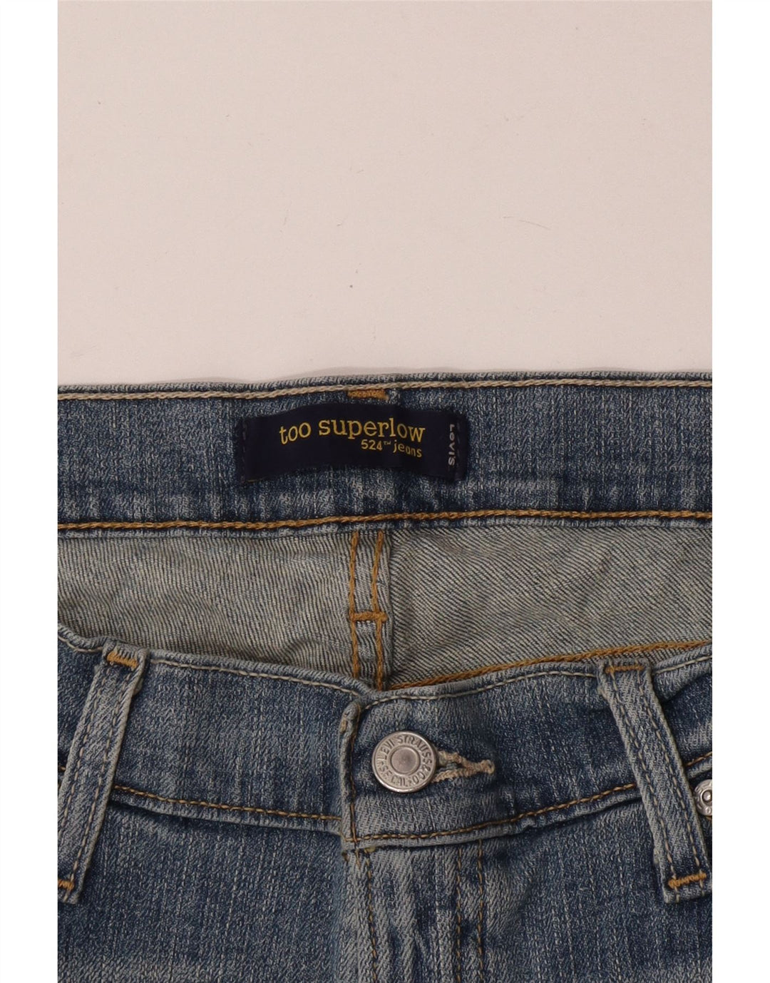 Levi's Damen 524 Super Low Capri Jeans W32 L23 Blau