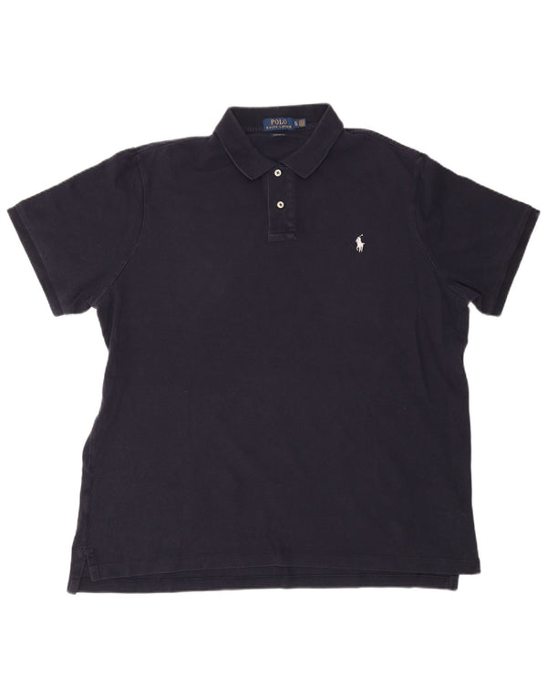 POLO RALPH LAUREN Herren-Poloshirt mit klassischer Passform, XL, Marineblau, Baumwolle