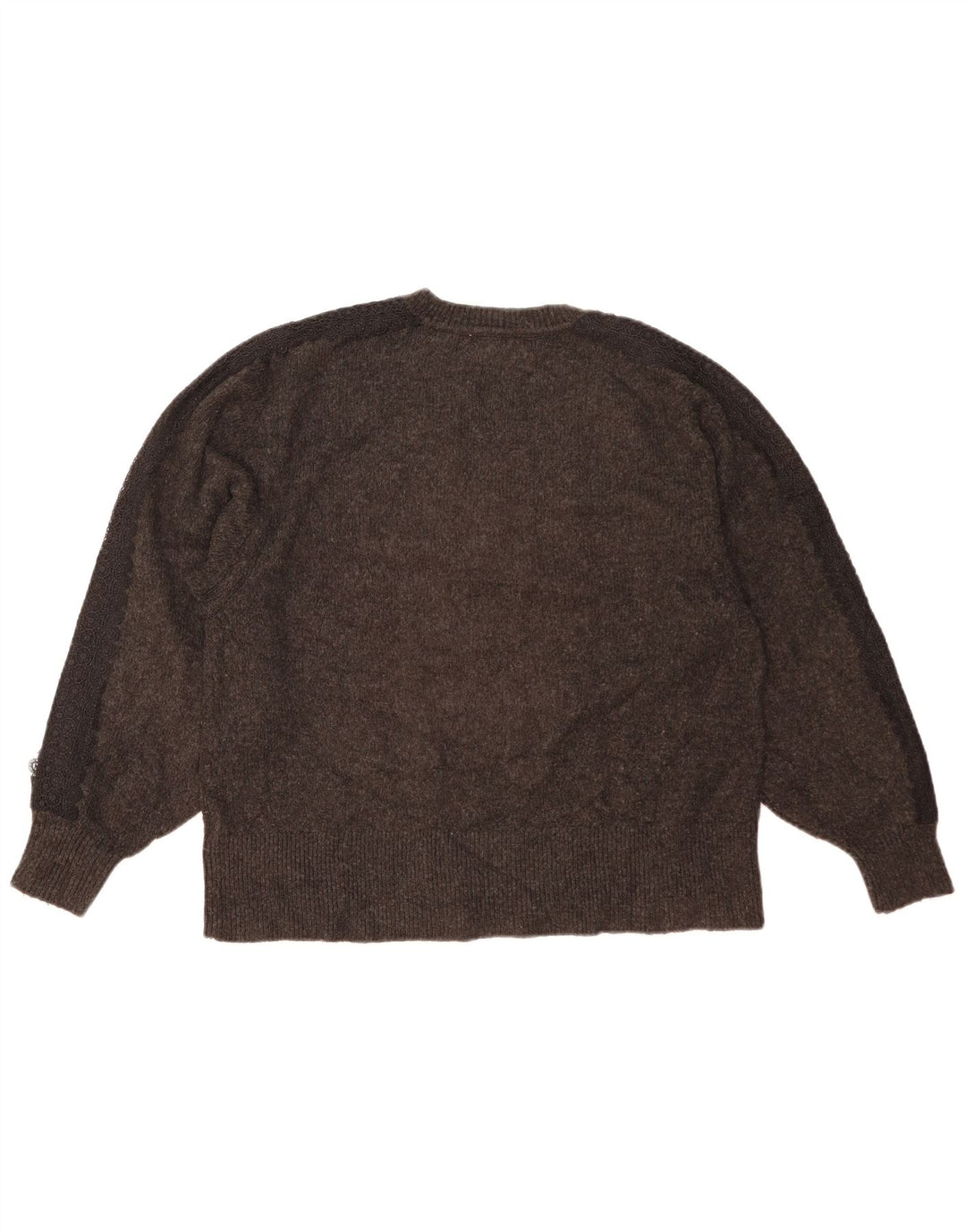 Zara Damen-Pullover, übergroß, V-Ausschnitt, Gr. 10, Größe S, Grau