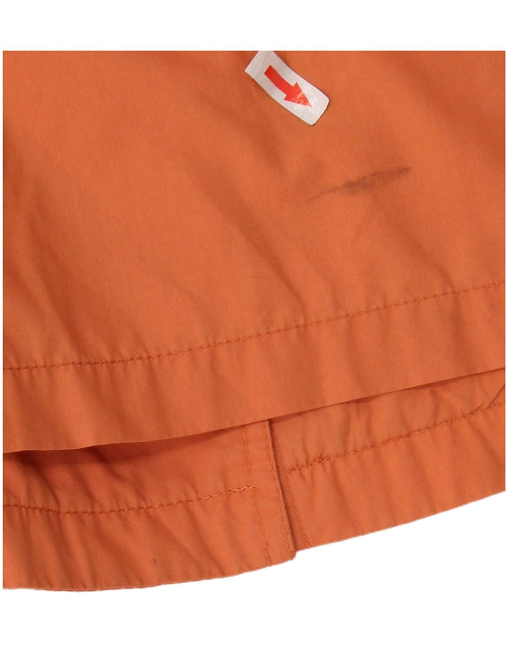 Vintage Damen Regenmantel UK 18 XL Orange Polyester