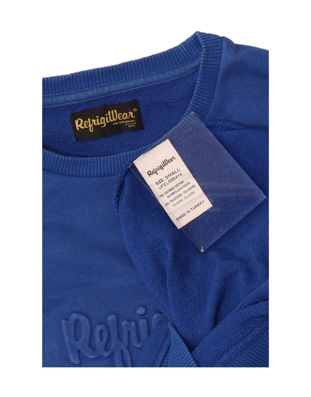 Refrigiwear Herren-Sweatshirt mit Grafik, Größe S, Blau, Baumwolle