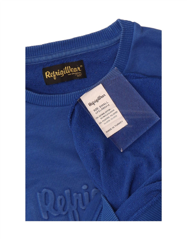 Refrigiwear Herren-Sweatshirt mit Grafik, Größe S, Blau, Baumwolle