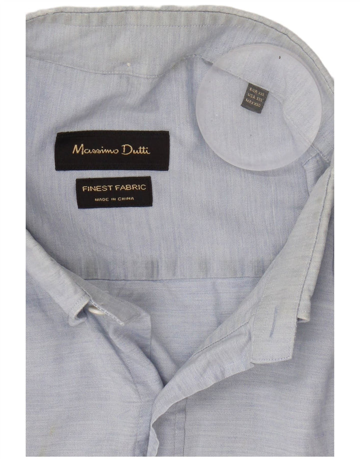MASSIMO DUTTI Mens Shirt 2XL Blue
