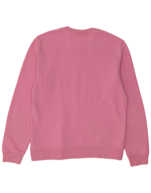 Calvin Klein Jeans Damen Grafik-Sweatshirtpullover UK 14 Mittelrosa