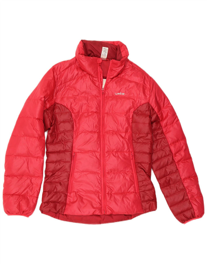 Wedze Herren Wattierte Jacke UK 34 XS Rot Colourblock Polyester
