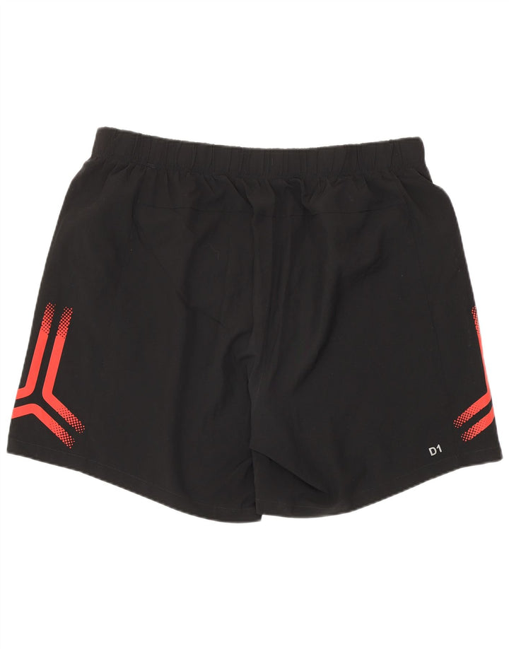 Asics Herren Sport Shorts XL Schwarz gestreift Polyester
