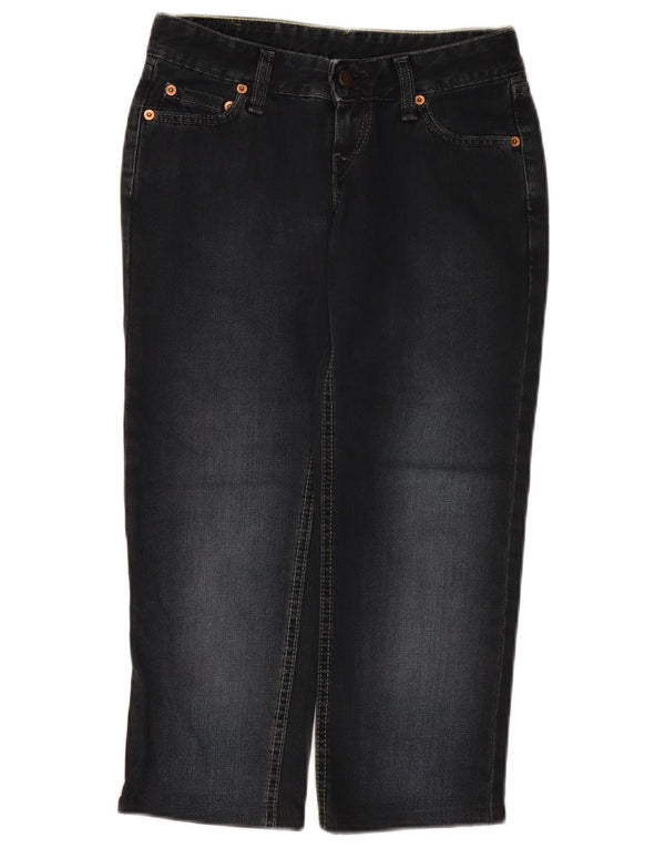 Levi's Damen 557 Capri-Jeans mit niedriger Taille, W25, L22, schwarze Baumwolle