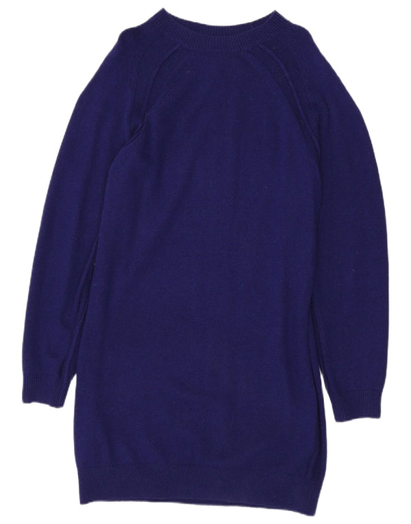 Reiss Langarm-Pulloverkleid für Damen, UK 12, mittelviolette Viskose