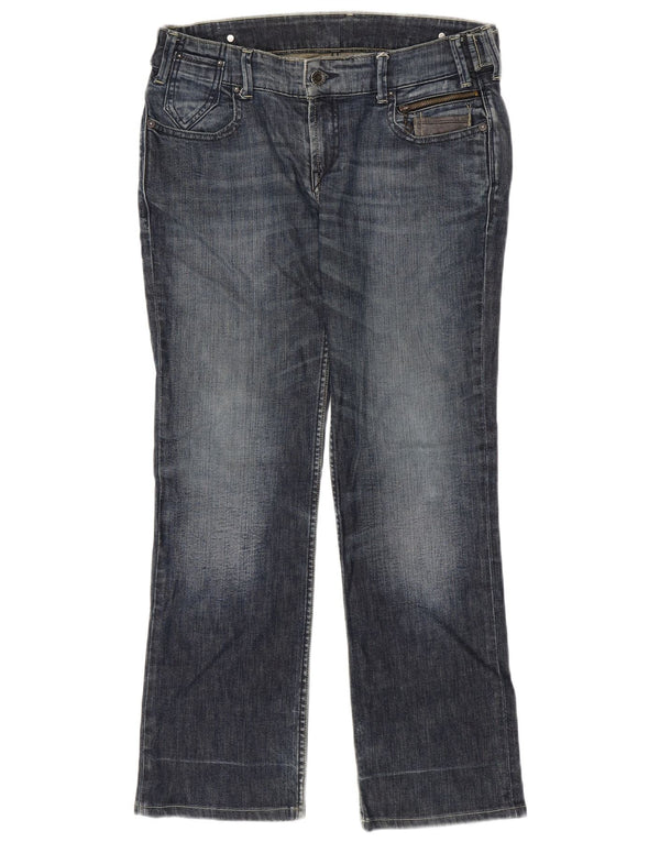 Levi's Damen Straight Jeans W32 L30 Blaue Baumwolle