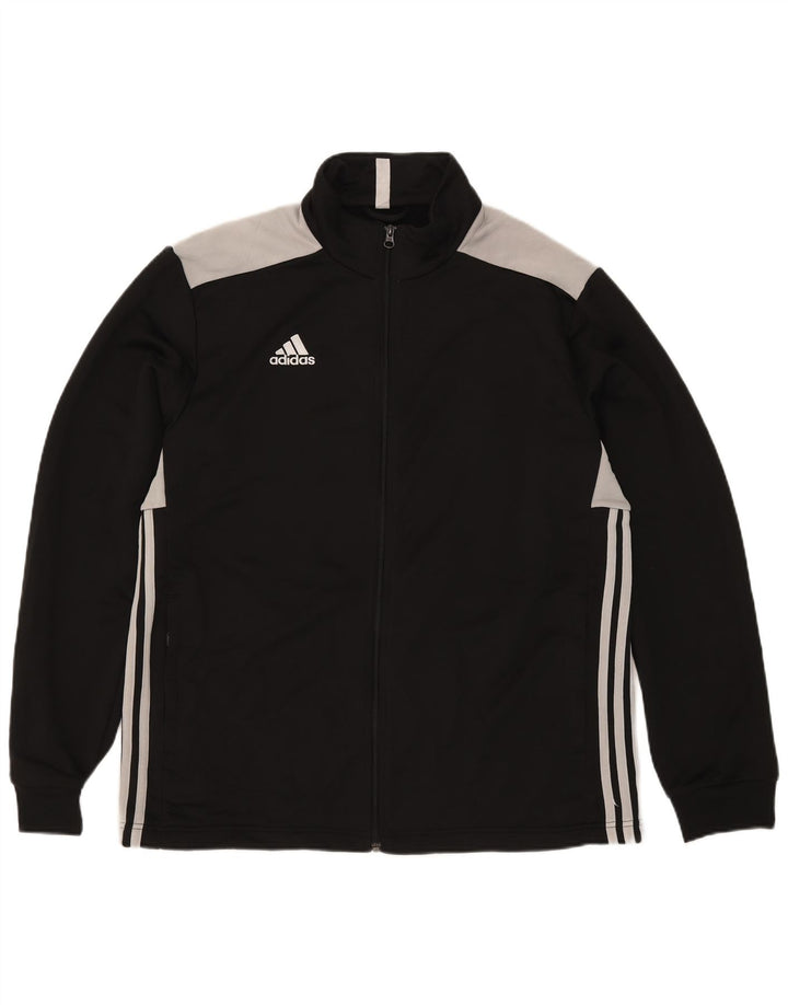 Adidas Herren Trainingsanzug Top Jacke XL Schwarz Colourblock Polyester