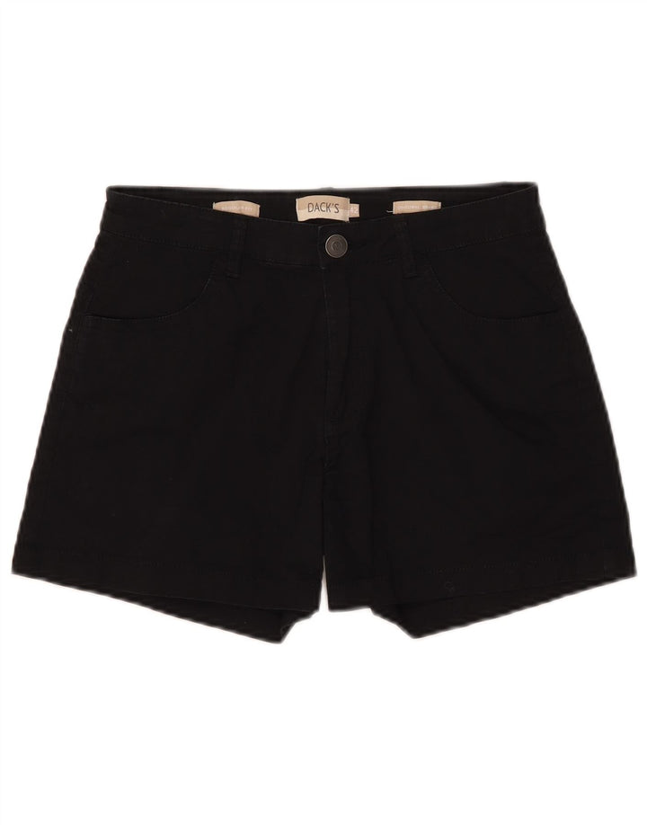 Dack's Damen-Jeansshorts mit normaler Passform, Größe 42, mittelgroß, W28, schwarze Baumwolle