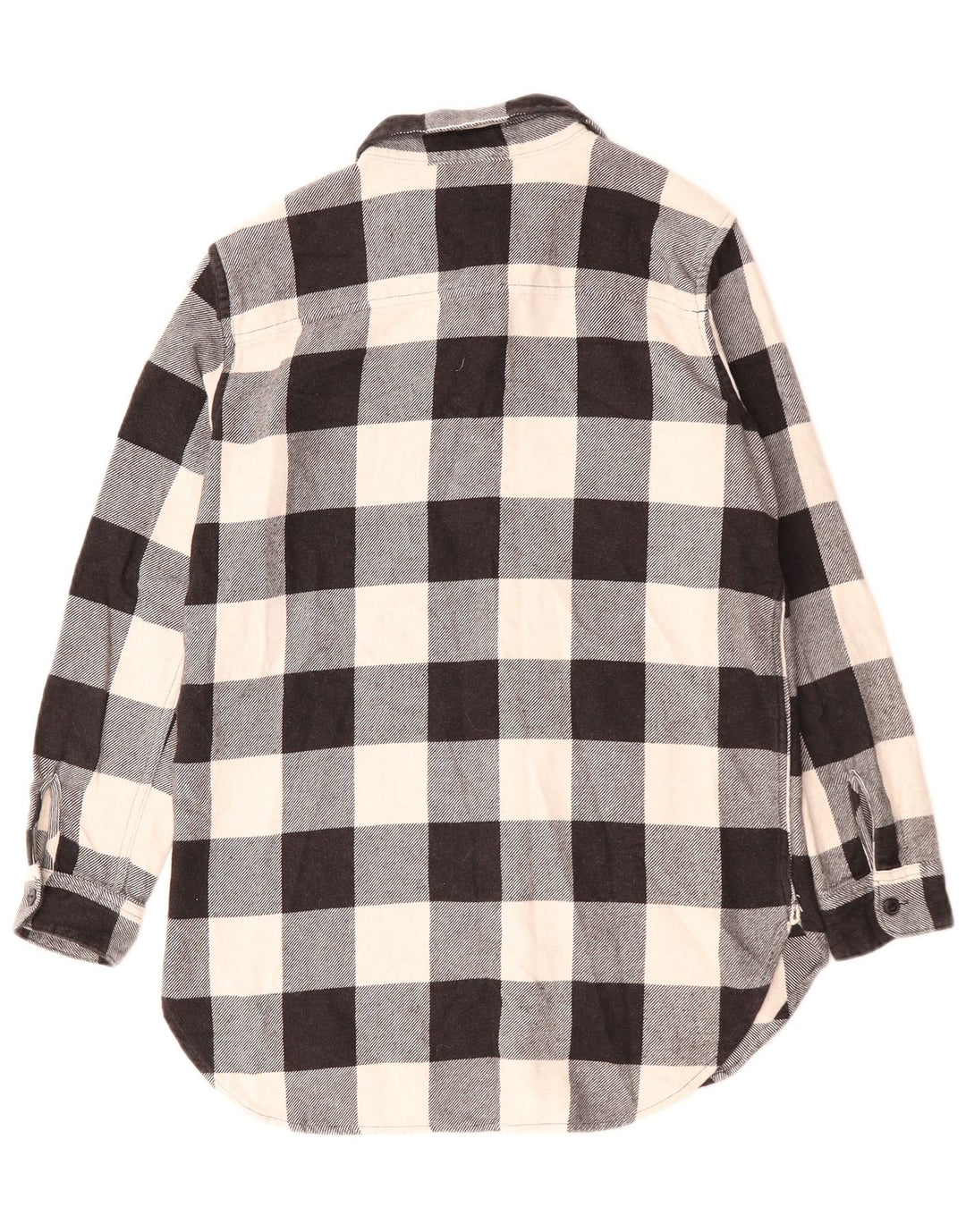 Levi's Damen-Oversize-Flanellhemd, UK 10, Größe S, schwarz, kariert, Baumwolle