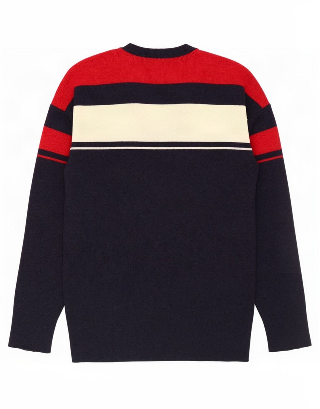 Silvy Herren-Pullover mit V-Ausschnitt IT 50 Medium Navy Blue Colourblock