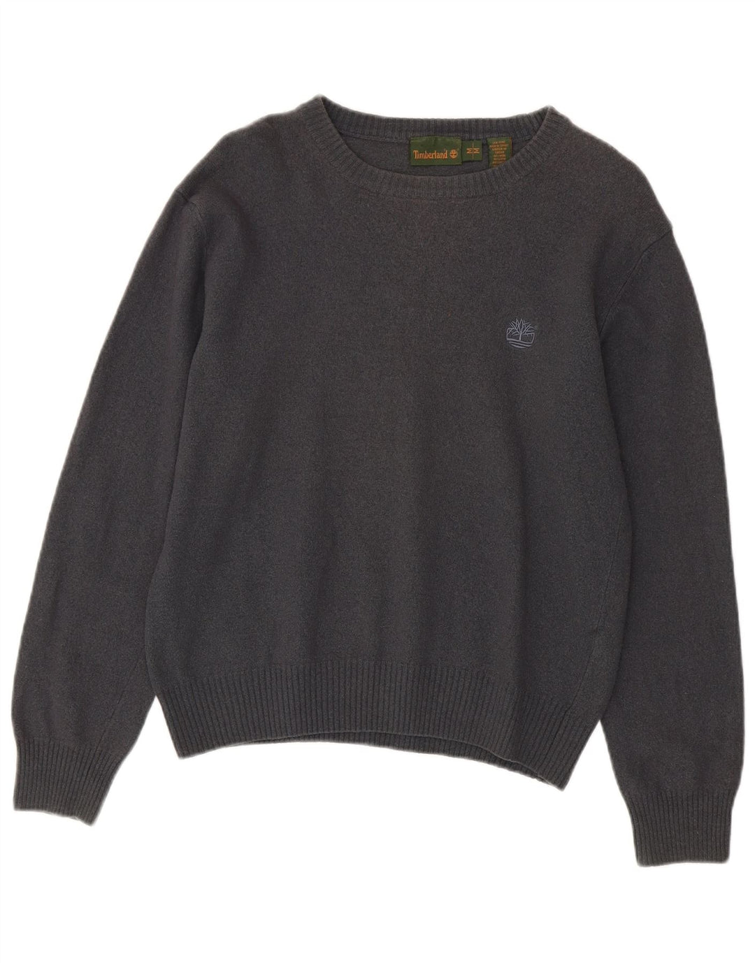 TIMBERLAND Damen-Pullover mit U-Boot-Ausschnitt, UK 14, mittelgraue Wolle