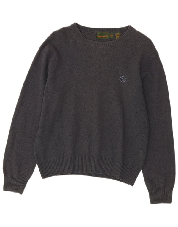 TIMBERLAND Damen-Pullover mit U-Boot-Ausschnitt, UK 14, mittelgraue Wolle