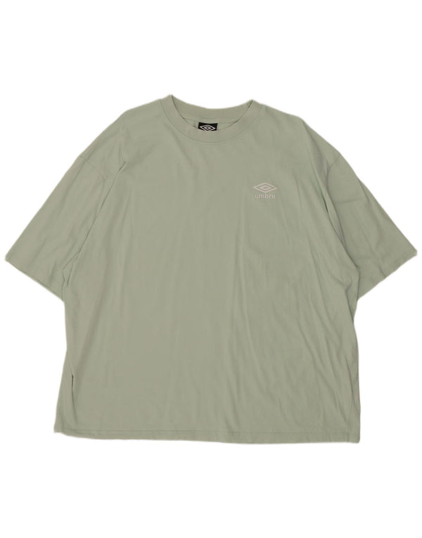 Umbro Herren T-Shirt Top 2XL Grüne Baumwolle
