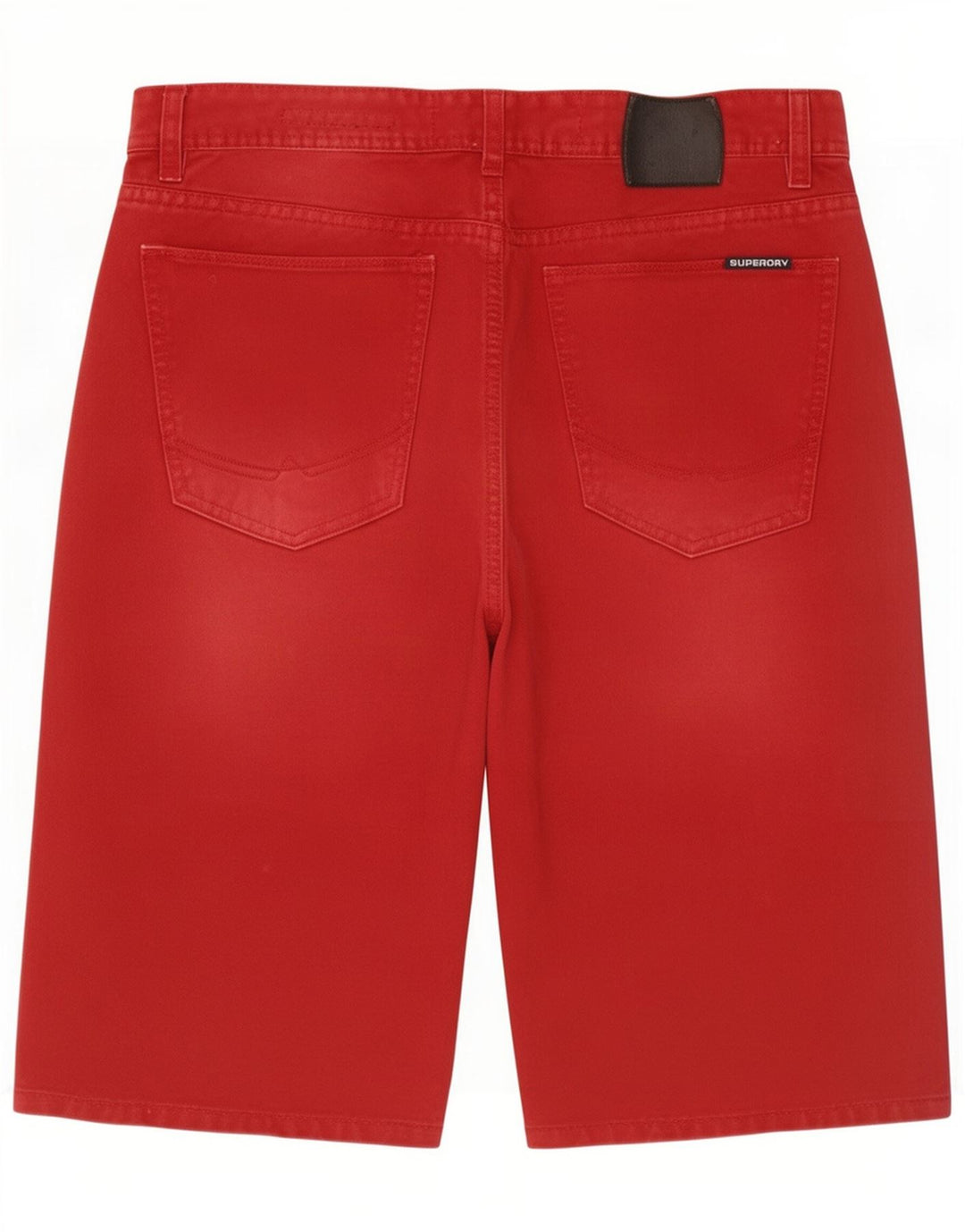 Superdry Herren-Jeansshorts, Größe S, W29, Rot, Baumwolle