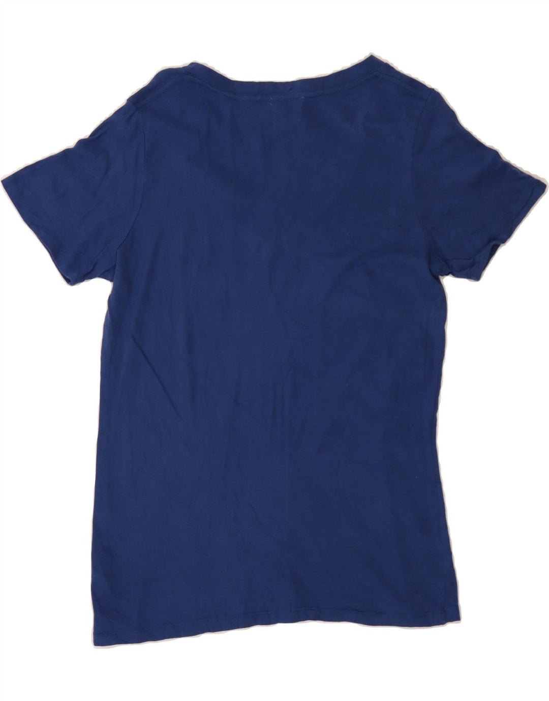 GENUINE MERCHANDISE Womens Graphic T-Shirt Top UK 12 Medium Navy Blue Vintage Genuine Merchandise and Second-Hand Genuine Merchandise from Messina Hembry 