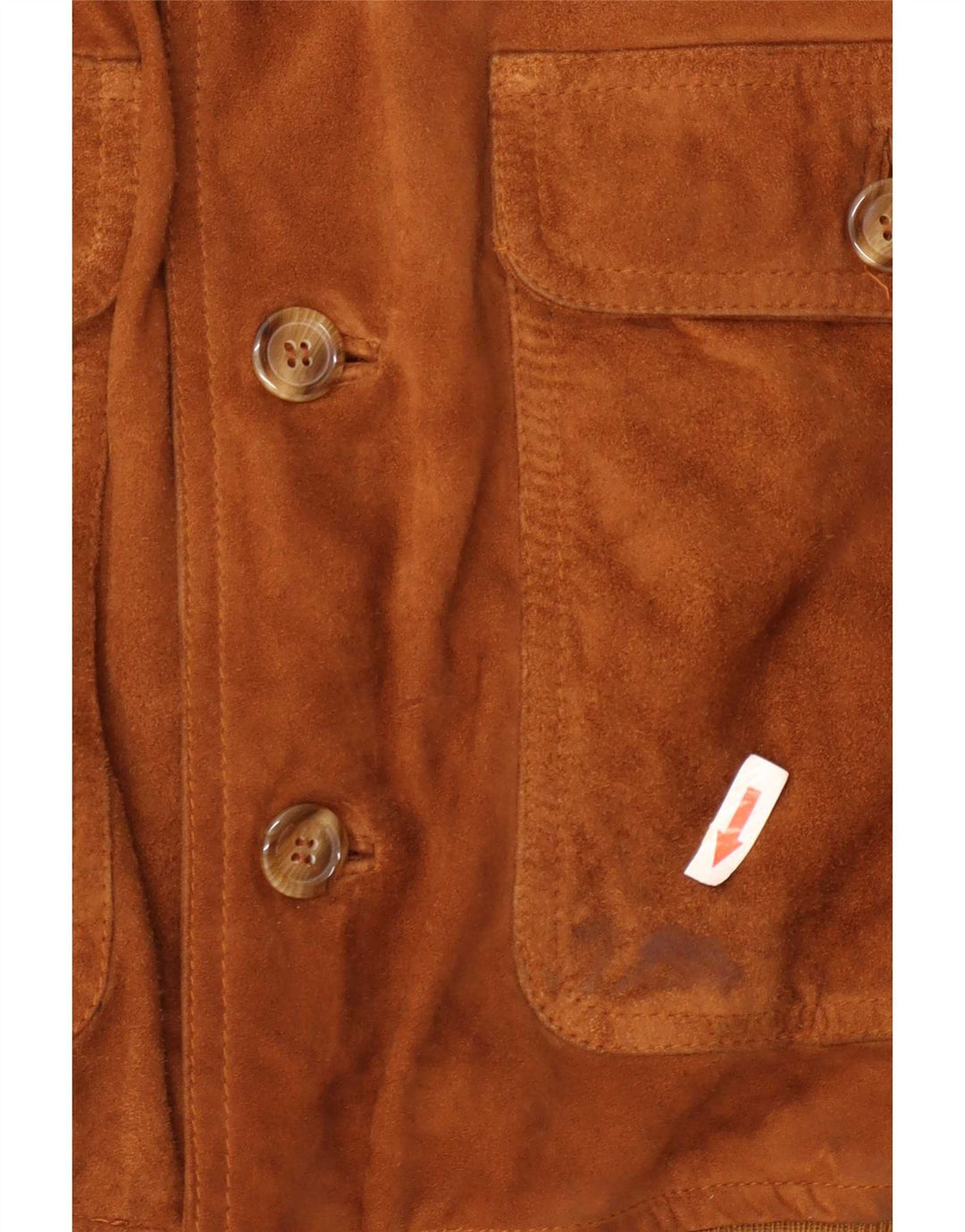 Vintage Herren Wildleder Bomberjacke IT 48 Medium Beige