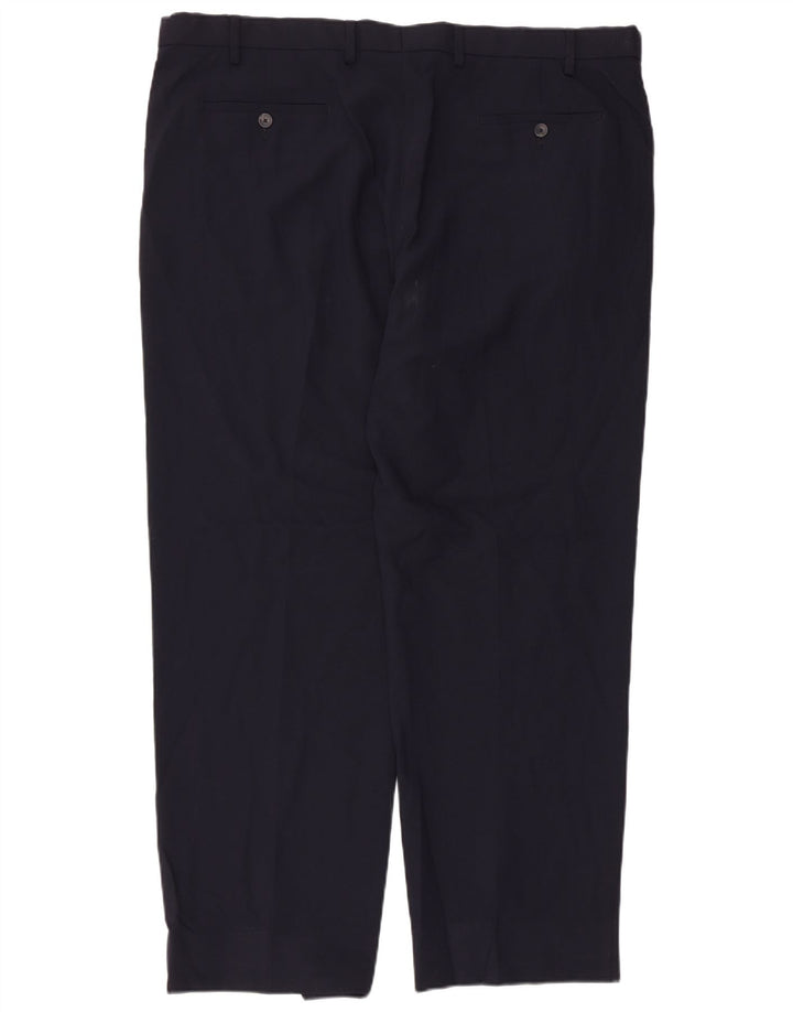 Marks & Spencer Herren-Chinohose, normal, W42, L30, Marineblau, Polyester