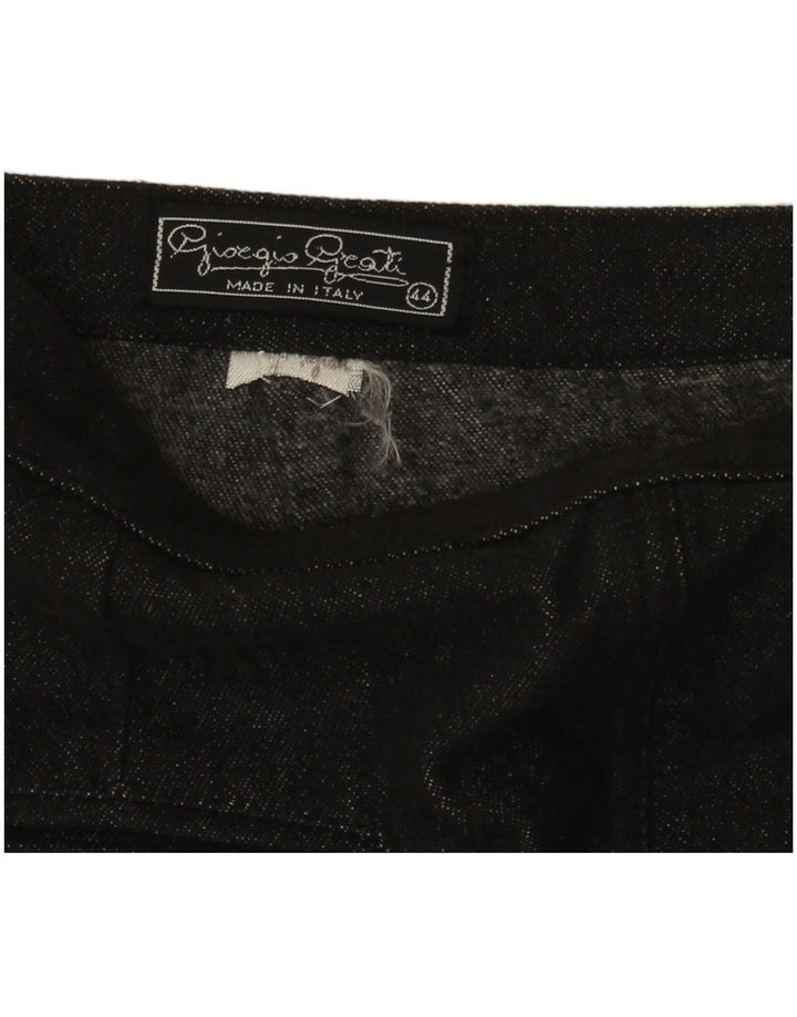 Giorgio Grati Damen Jeansrock IT 44 Medium W28 Schwarz